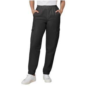Gap black pull on Twill Cargo Pants mid rise cotton lyocell tincel trousers M